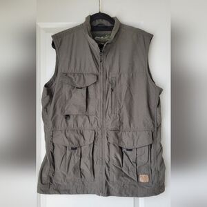 Eddie Bauer Travex Utility Vest Army Gree Tall Size